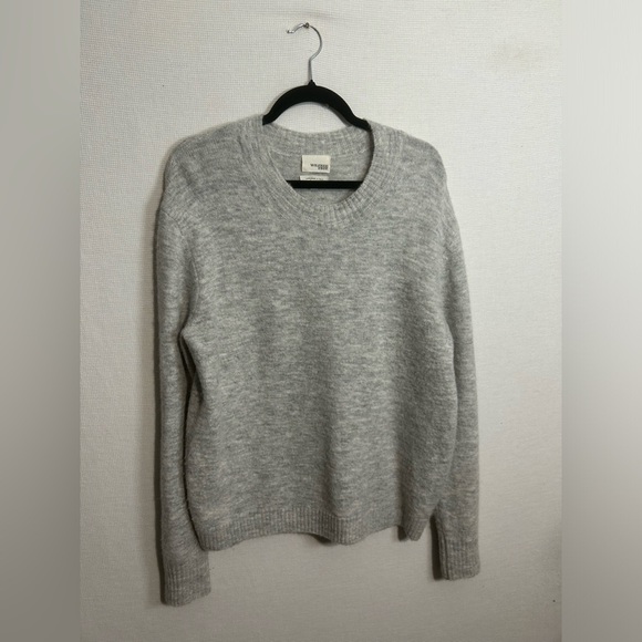 Aritzia Wilfred Free gray crew neck sweater wool and alpaca blend - Picture 1 of 6